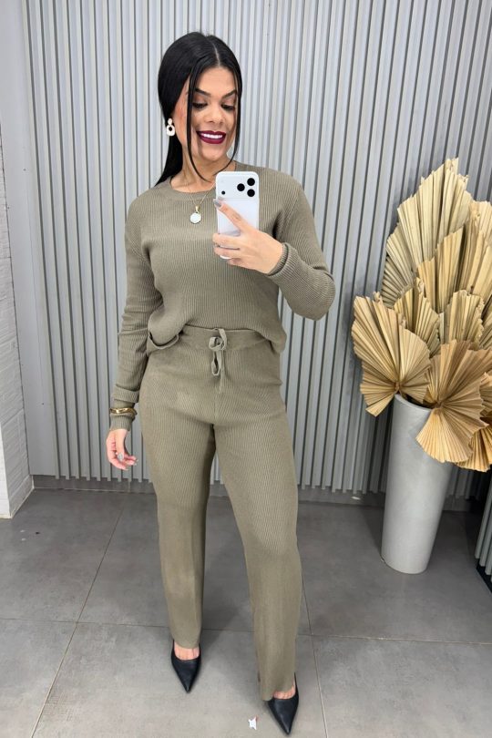 Conjunto Tricô Modal
